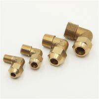 【YF】✧☜  flared joint elbow connection 1 / 8  1 4  3 external thread brass fittings copper