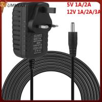 UMMEAX กล้องวงจรปิด 100-240V 5V 12V 1A 2A 3A หม้อแปลงไฟฟ้าหลัก พาวเวอร์ซัพพลาย ที่ชาร์จ สหราชอาณาจักรปลั๊ก อะแดปเตอร์ AC/DC