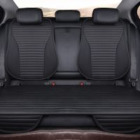 Car Seat Cover Easy Clean Not Moves Car Seat Cushions Universal Pu Leather Non Slide Stay On Vehcile Water Proof M1 X30