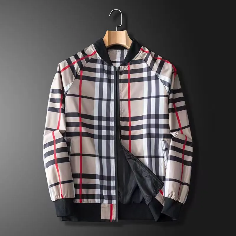 Fashion Brand New Burberry Jacket Men's Jacket Collar Repair Coat Korean  Plaid Jacket Plus Size Men's Wear | Lazada