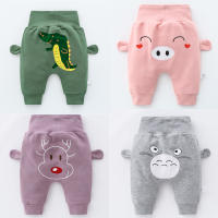 Baby Cartoon Harem Pants High Waist pants Boys and Girls Cotton Trousers Toddler Baby Boy Bottoms