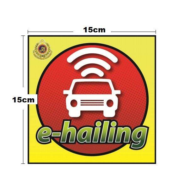 GRED AAA Sticker e-hailing @ pelekat cermin pengenalan khas kenderaan ...