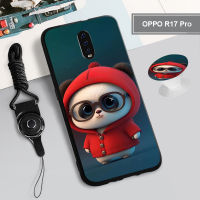 OPPO R17 Pro/reno/reno 10X การซูม/ Reno 2/Realme C11 2020เคสซิลิโคนนิ่มพร้อมห่วงและเชือก