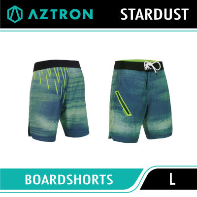 Aztron Stardust Green Boardshorts ไซส์L กางเกงขาสั้น กางเกงกีฬา กางเกงสำหรับกีฬาทางน้ำ เนื้อผ้า polyester เนื้อผ้ายืดหยุ่นกระชับพอดี ใส่สบาย