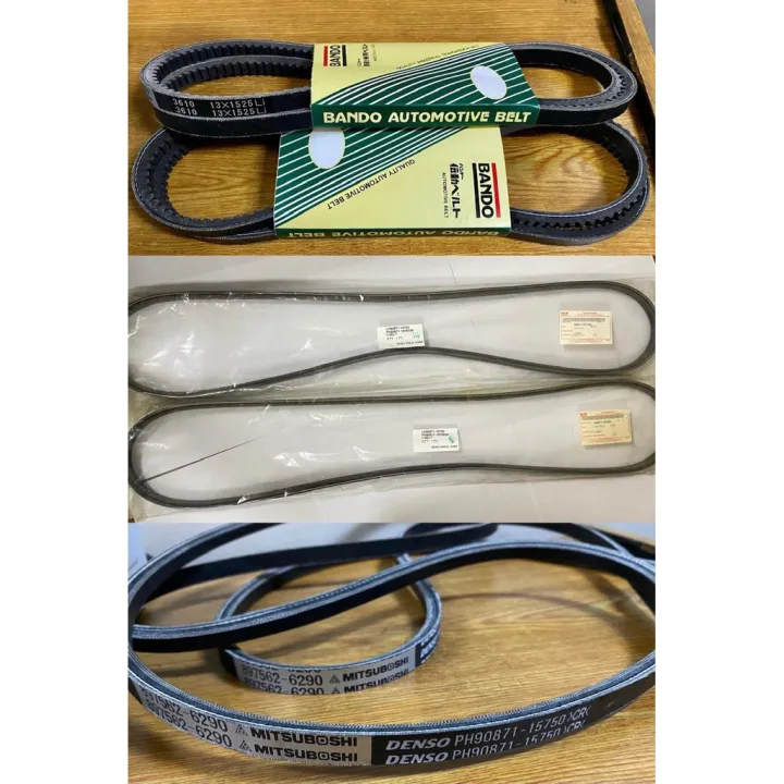 Isuzu Genuine or Bando Aircon Power Steering Belt (Set of 2) Crosswind