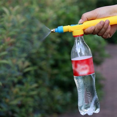 【CW】 Watering Irrigation Sprayer Pressure Garden Gun Juice Bottles Interface Plastic Trolley Spray