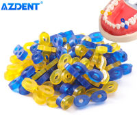 AZDENT 60ชิ้นแพ็คทันตกรรมยางยืดแก้ไขเวดจ์ที่มีความยืดหยุ่น Interdental ลิ่มเมทริกซ์เมทริกซ์เมทริกซ์เขื่อนทันตกรรมคอมโพสิต