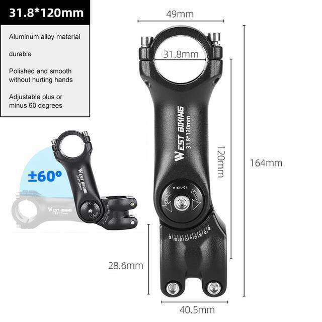 bike-stem-mtb-power-bicycle-handlebar-stem-aluminum-alloy-122-147-150-161-164mm-mountain-road-folding-bike-stem-bicycle-parts