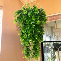 Artificial Plants Vines Wall Hanging Simulation Rattan Leaves Branches Green Plant Ivy Leaf Home Wedding Decoration Plant-Fall Artificial Flowers  Pla