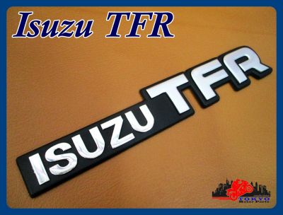 "ISUZU TFR"  DOOR SIDE STICKER "CHROME" size 21x3 cm. (1 SET) // โลโก้ สติ๊กเกอร์ ข้อความ ISUZU TFR สีโครเมี่ยม พร้อมกาวติด สินค้าคุณภาพดี