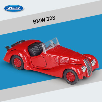 WELLY 1:24 BMW 328รถแปลงสภาพล้อแม็กรถยนต์ D Iecasts และของเล่นยานพาหนะรถรุ่นขนาดเล็กขนาดรุ่นรถสำหรับเด็ก
