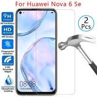 กระจกเทมเปอร์ Huawei Nova ปกป้องหน้าจอสำหรับบน Huawee Coque Cover เคสโทรศัพท์6 6se Huawai Nova6se ป้องกัน6.4 Se