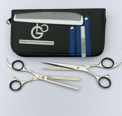 ชุดกรรไกร ตัด ซอย พร้อมอุปกรณ์-Professional Barber and Thinning Left hand set