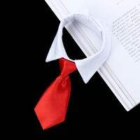 SUCHEN Adjustable Necktie Cute Dog Cat White Collar Fashion Grooming Accessories