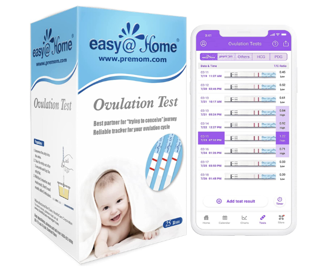 Easy at Home Ovulation Test Strips Detect LH Surge Test Ovulation Kit