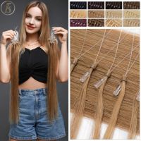 TESS Micro Loop Hair Extensions Human Hair Micro Link 0.5g/strand Micro Ring 18inch 100pcs Keratin Capsule Straight Natural Hair