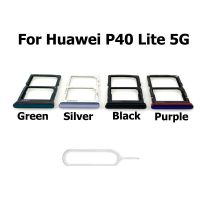 เปลี่ยนใหม่สำหรับ Huawei P40 Lite 5G CDY-NX9A ซิมการ์ดถาดใส่ซิมอะแดปเตอร์อะไหล่ LKT37124อะไหล่ซ่อมแซมชิ้นส่วนเชื่อมต่อ