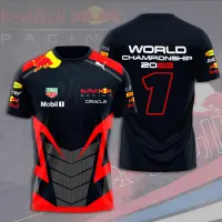 (in stock) Max Verstappen x Red Bull F1 World championship 3D clothing fast drying mesh breathable short sleeves (free nick name and logo)