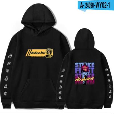 Popular Black Gooded COBRA KAI Hoodies Sweatshirts Men Autumn Hip Hop New COBRA KAI Casual pullovers Tracksuit Size XS-4XL
