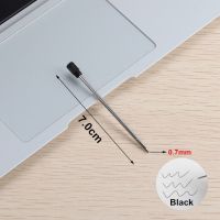 ปากกาปากกาลูกลื่น GENKKY 20ชิ้น/ล็อตแกนหลักแท่งปากกาหมึกขนาดเล็ก70มม. สำหรับปากกาคริสตัลหมึกเติมสีดำสีน้ำเงิน7.0ซม.