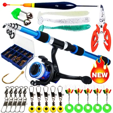 1.2-1.6m Fishing Rod Reel Sets 5.2:1 Gear Ratio Strong Spinning Fishing  Reels with Fishing Line for Fishing Accessories
