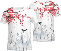 Japanese Sakura Cherry Blossom All Over Print 165 T-Shirt 3D for Men Women