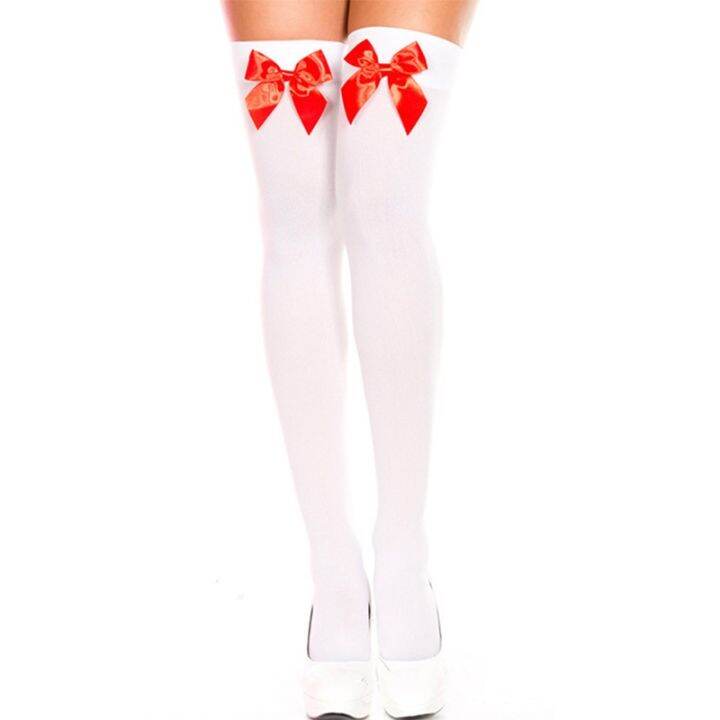 yf-new-stocking-woman-socks-bow-silk-stockings-maid-costumes-over-knee-thigh-garter-apparel