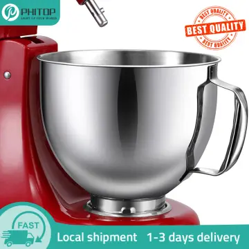 For KitchenAid Classic&Artisan Series 4.5QT/5QT Mixer 304 Bowl Stainless  Steel Mixer Bowl Dishwasher Safe