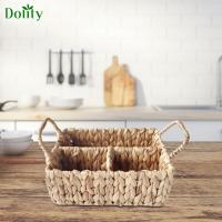 Dolity อุปกรณ์จัดระเบียบตะกร้าอุปกรณ์อาบน้ำ3ช่องทำด้วยมือสำหรับร้านอาหารทนทาน