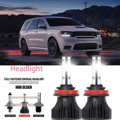 หลอดไฟหน้ารถยนต์ LED LAI 40w 6000k สีขาว สําหรับ Dodge DURANGO (WD) 2011-2023 2PCS