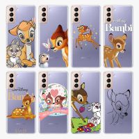 [HOT 2023] Bambi Thumper Disney ฝาครอบซิลิโคนใสสำหรับ Samsung Galaxy S22 Pro S21 S20 FE S10 S10E Lite S9 Plus เคสโทรศัพท์