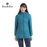 ☏ SANTELON Padded Puffer Jacket Coat Warm Outwear Parka With Detachable Hood Storage