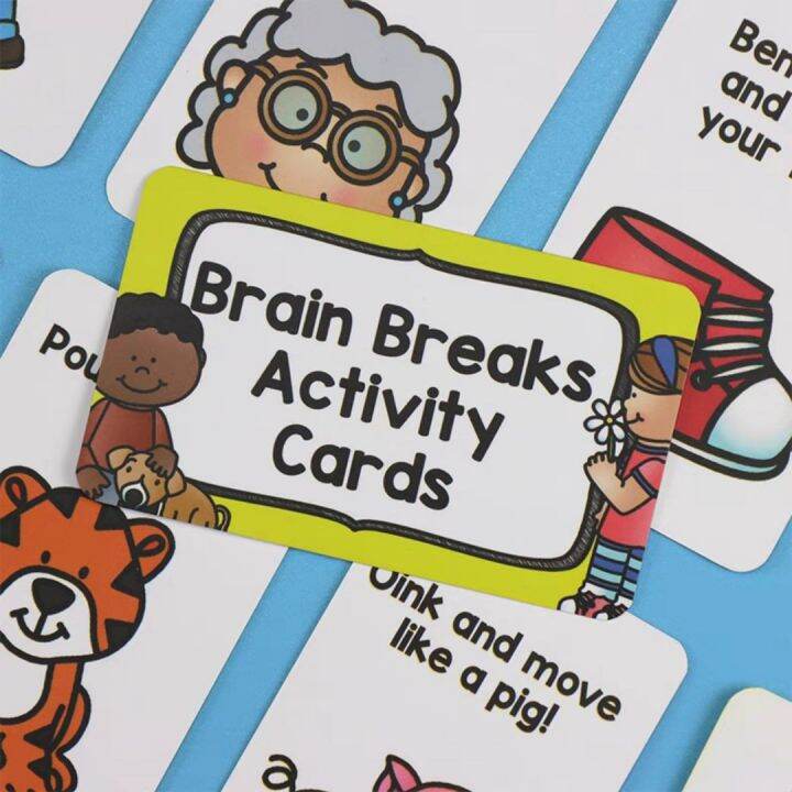 Brain Breaks Activity Cards (24 pieces of flashcards / flash cards in a ...