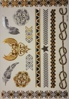 Tattoo Sticker สติ๊กเกอร์แทททู รอยสักชั่วคราว ขนาด 15x21 ซม.พร้อมส่งจากไทย สติกเกอร์รอยสักชั่วคราว กันน้ํา หลายลายให้เลือก ศิลปะบนเรือนร่าง