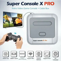 (Sale++) พร้อมส่ง Super console-X Pro ความจำ 256 GB ฟรี 50,000 เกม รองรับ 1-4 ผู้เล่น จอย wireless ภาพ 4k+แอนดรอยทีวี เกมกด