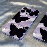 เคสสำหรับหัวเหว่ย P20 P20PRO P30 P30PRO P40 P40PRO P50 P50PRO MATE20 MATE20PRO MATE30 MATE30PRO MATE40 MATE40PRO MATE50 MATE50PRO Premium Niche หรูหราสีม่วงผีเสื้อป้องกันเคสโทรศัพท์