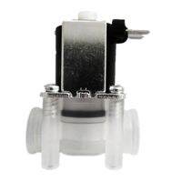 อัพเกรดพลาสติกน้ำไฟฟ้า Solenoid สำหรับวาล์วปกติเปิด N/o ความดันน้ำ Inlet Flow Switch 1/4 "ด้าย Compact