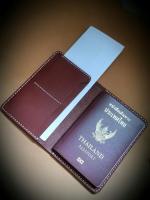 Passport case ซองหนังวัวแท้ (หนังนิ่ม)พาสปอร์ตมีช่องใส่บัตร