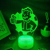 Fallout 4 76 Pip Boy เกม Mark 3D LED RGB Neon แบตเตอรี่เปลี่ยน Night Light Lava โคมไฟ Gaming Room ตารางตกแต่งโต๊ะสำหรับ Home