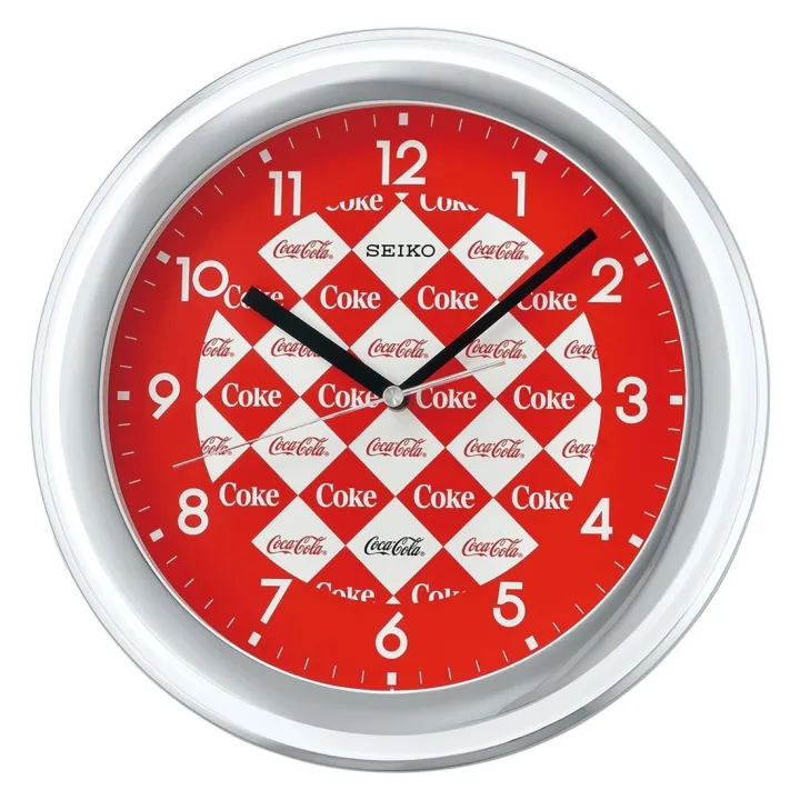 SEIKO WALL CLOCK x COCA COLA QXA933W, Quiet Sweep Seconds Hand, Vintage