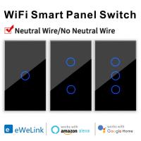 hot！【DT】 Wifi smart switch EWelink App  voice control Wire/No Wire Install light Bluetooth