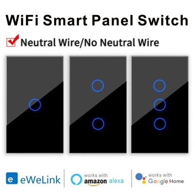 【DT】hot！ Wifi smart switch EWelink App  voice control Wire/No Wire Install light Bluetooth
