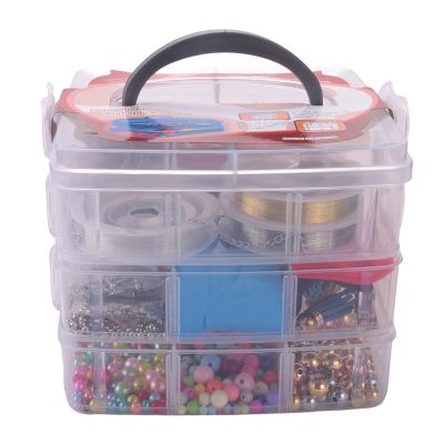 2456 Pieces of Jewelry Making Kit, Jewelry Making Tool Kit with Jewelry Beads, Jewelry Pliers, Beaded Thread, Storage Box, Jewelry Necklace Earrings Bracelet Repair