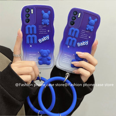 เคส Infinix Zero 5G 2023 Phone Case Infinix Zero Ultra Zero 20 4G Klein สีฟ้าลายการ์ตูนน่ารัก3D ตุ๊กตาหมีนิ่มกันกระแทกพร้อมสร้อยข้อมือซิลิโคน