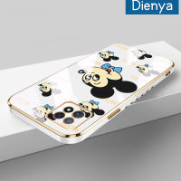 เคส Dienya สำหรับ OPPO A72 5G A73 5G A53 5G เคสลายการ์ตูนแฮปปี้มิกกี้ใหม่กรอบสี่เหลี่ยมพื้นผิวเคสซิลิกาเจลกันกระแทกเคสมือถือฝาครอบป้องกันเลนส์กล้องถ่ายรูปรวมทุกอย่าง