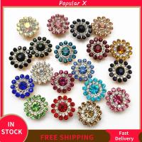 POPULAR X 10PCS 14mm งานฝีมือ DIY ที่เป็นประกาย เครื่องประดับหมวก ปุ่ม พลอยเทียม หินแก้วคริสตัล ตกแต่งเสื้อผ้า