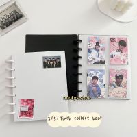 MINKYS New Mushroom Hole 3/5/7 inch Kpop Photocards Album Collect Book Star Chaser Album Small Card Storage Album Stationery