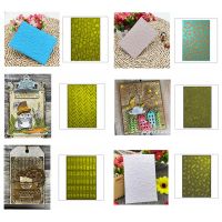 【hot】 3d Embossing Folder Wheel/weave/cobblestone Pattern Scrapbooking Supplies Materials Background Photo Album