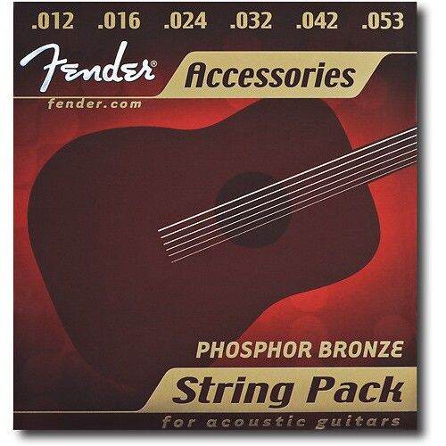 Fender Phosphor Bronze Acoustic Guitar String Pack 1253 Lazada PH