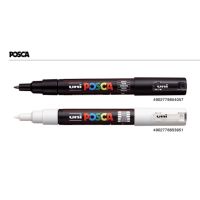 ( Promotion+++) คุ้มที่สุด ปากกามาร์คเกอร์ uni Posca PC-1M 0.7–1 mm EXTRA-FINE TIP (1ด้าม) ราคาดี ปากกา เมจิก ปากกา ไฮ ไล ท์ ปากกาหมึกซึม ปากกา ไวท์ บอร์ด